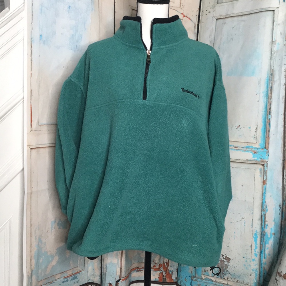 Timberland teal pullover soft and fluffy